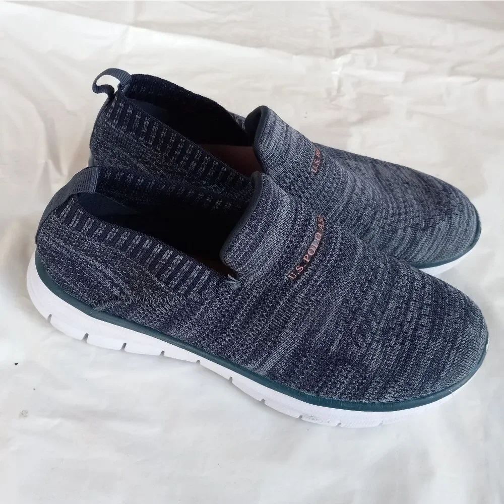 U.S Polo Assn Blue Athletic Womens Shoes Size 7 With Memory Foam
